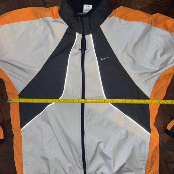 Vintage Nike Clima Fit Windbreaker Jacket Marines Rare Yellow Classic Orange - Picture 10 of 10